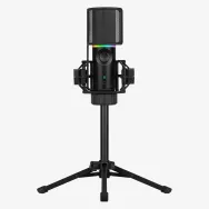 Mic rgb usb-a negru - cu tripod