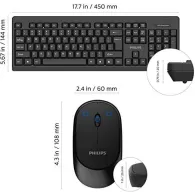 Philips spt6324b wireless keyboard-mouse  technical specifications • product type: wireless Philips - 1