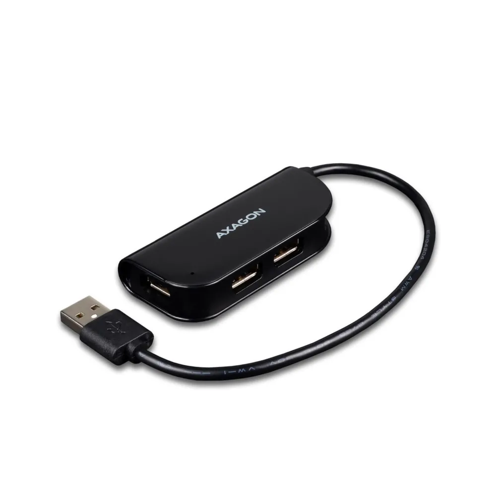 Hub USB Axagon HUE-X4B, 4x USB 2.0, Black