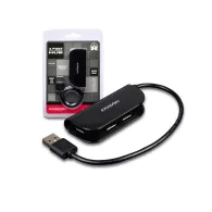 Hub USB Axagon HUE-X4B, 4x USB 2.0, Black