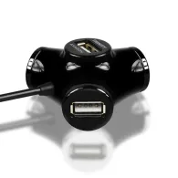 Hub USB Axagon HUE-X3B, 4x USB 2.0, Black