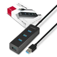 Hub USB Axagon HUE-S2BL, 4x USB 3.2 gen 1, Black