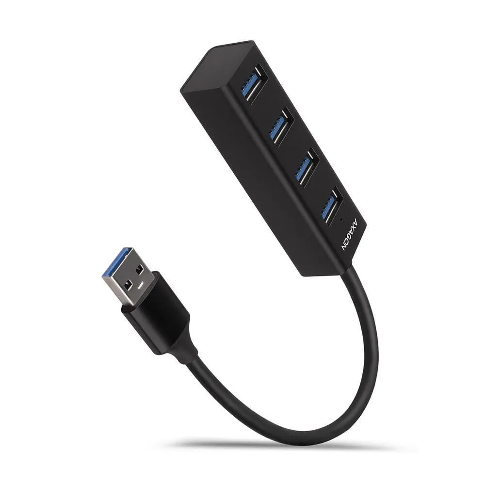 Hub USB Axagon HUE-M1A, 4x USB 3.2 Gen1, Black