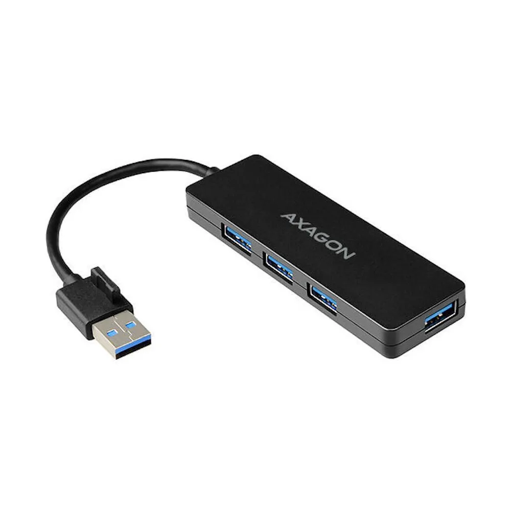 Hub USB Axagon Slim HUE-G1A, 4x USB 3.2 gen 1, Black
