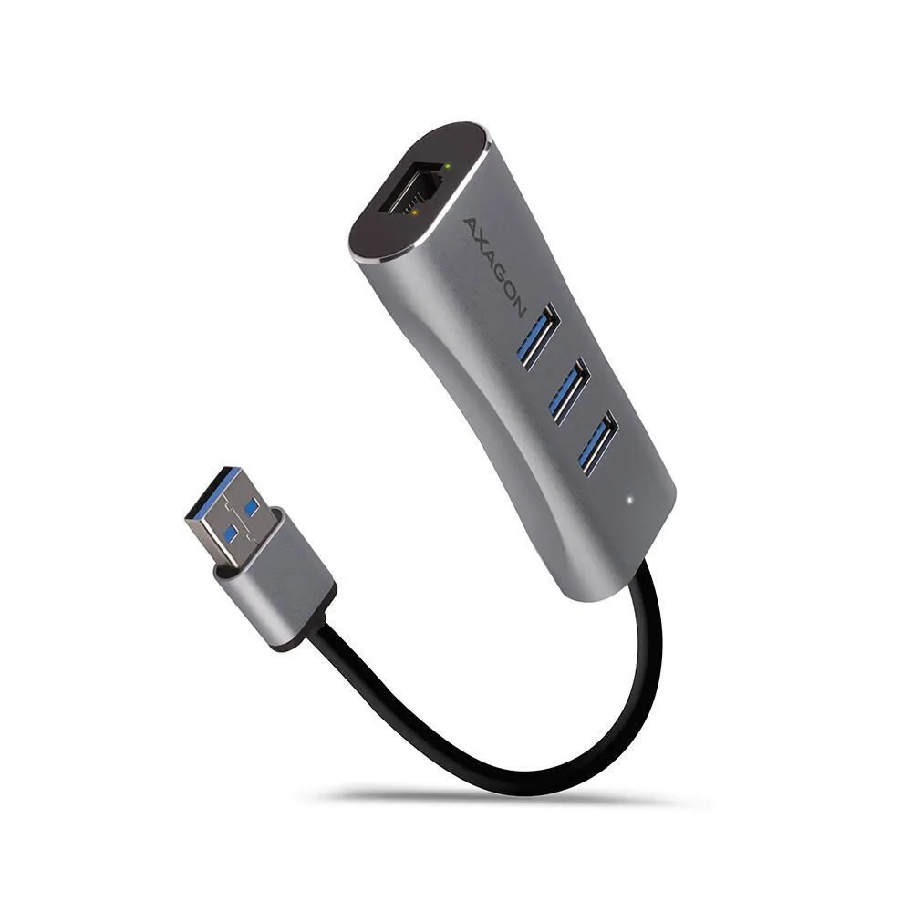 Hub USB Axagon HMA-GL3AP, 3x USB, Grey
