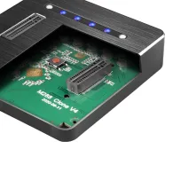 Rack adsa-m2c usb3.1 - 2x m.2 docking station negr