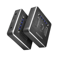 Rack adsa-m2c usb3.1 - 2x m.2 docking station negr