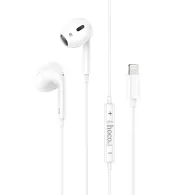 Handsfree casti in-ear hoco m1 cu microfon usb type-c alb Phone accessories - 1
