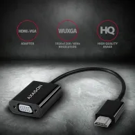 Adaptor Axagon, HDMI - VGA, 0.17m, Black