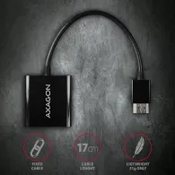 Adaptor Axagon, HDMI - VGA, Black