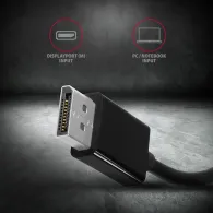 Adaptor Axagon, Displayport - VGA, Black