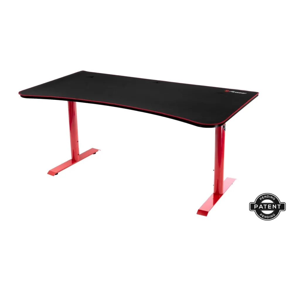 Birou gaming Arozzi Arena, 1600x800mm, cable management, red/black