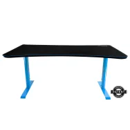 Birou gaming Arozzi Arena, 1600x800mm, cable management, blue/black