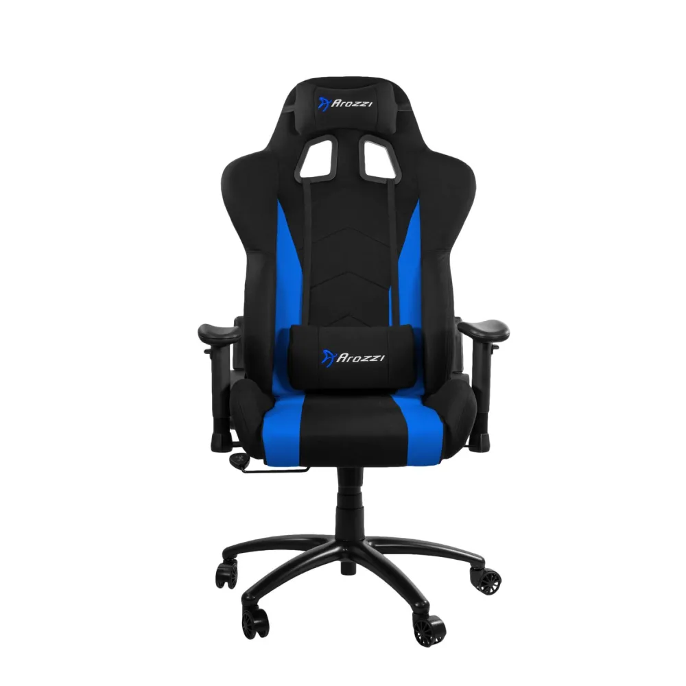 Scaun gaming Arozzi Inizio, material textil, Black-Blue