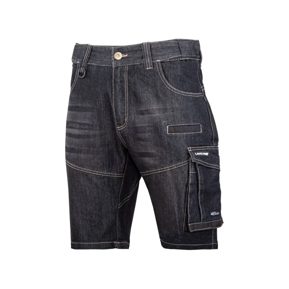 Pantalon lucru tip-blugi scurt inchisi - s