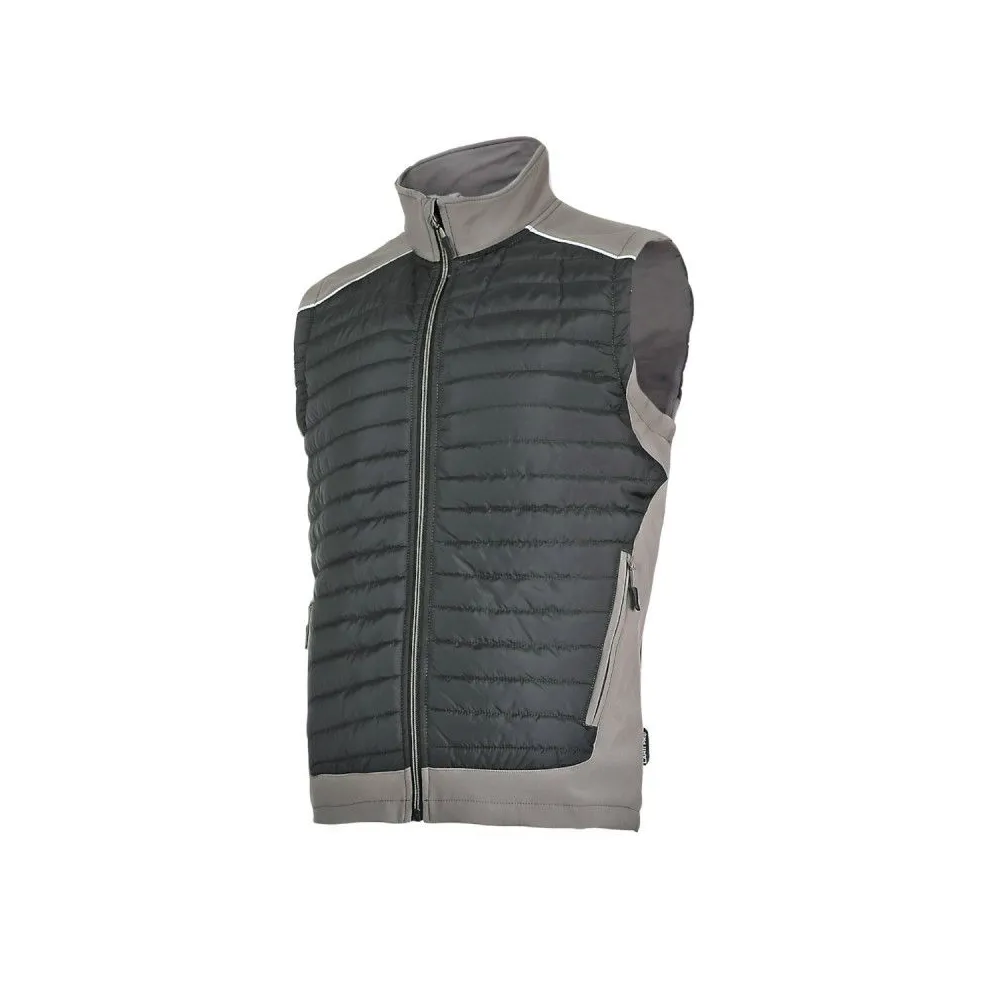 Vesta matlasata / negru-kaki - 3xl