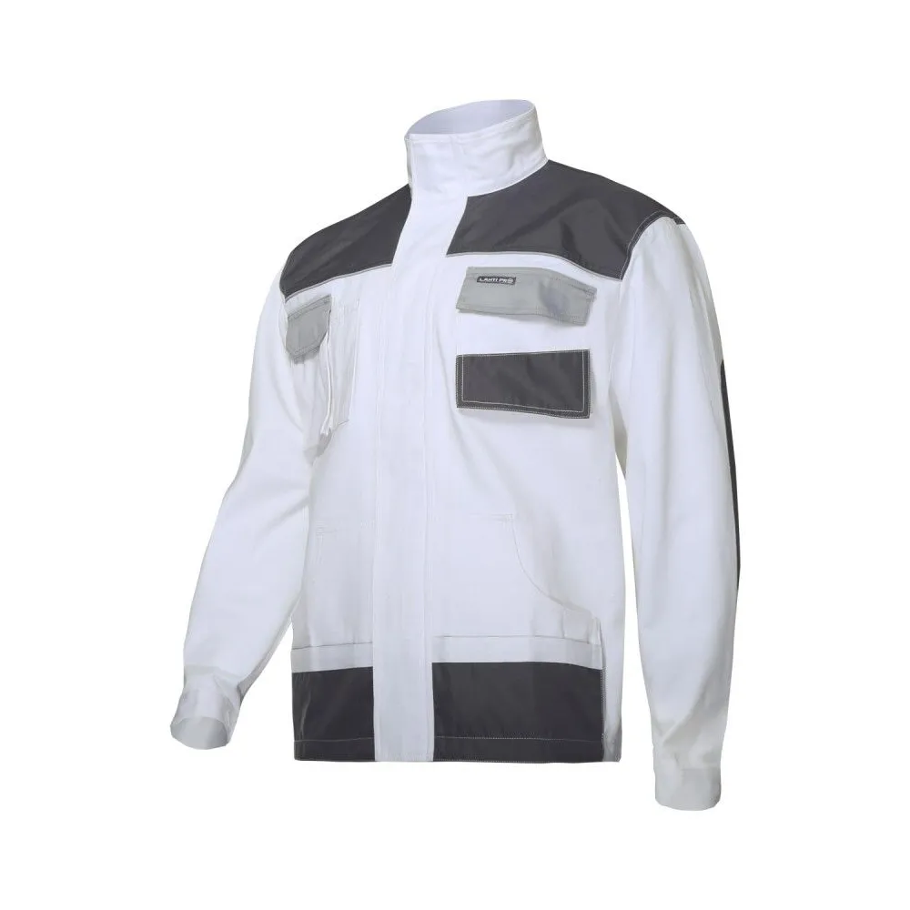 Jacheta lucru mediu-groasa bumbac / alb - l/52