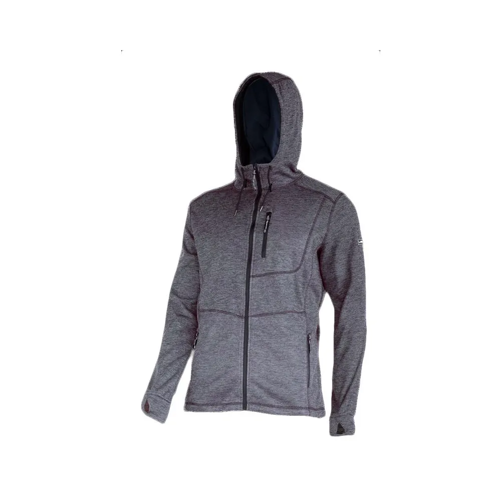 Jacheta cu imprimeu si gluga / gri - 3xl