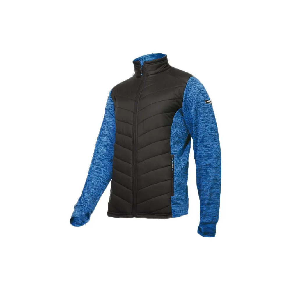 Jacheta cu imprimeu si matlasare / albastru-negru