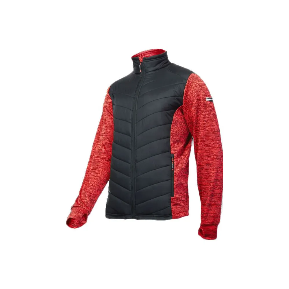 Jacheta cu imprimeu si matlasare / rosu-negru - xl