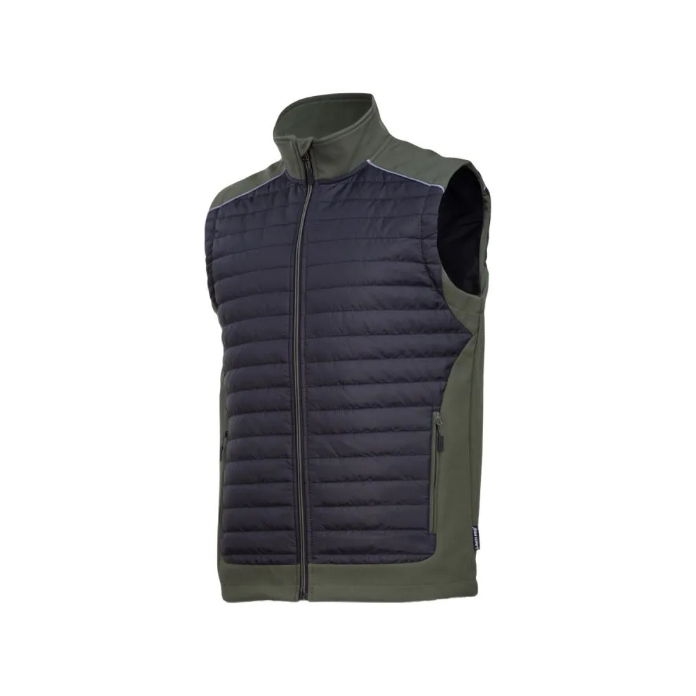 Vesta matlasata / negru-kaki - 3xl