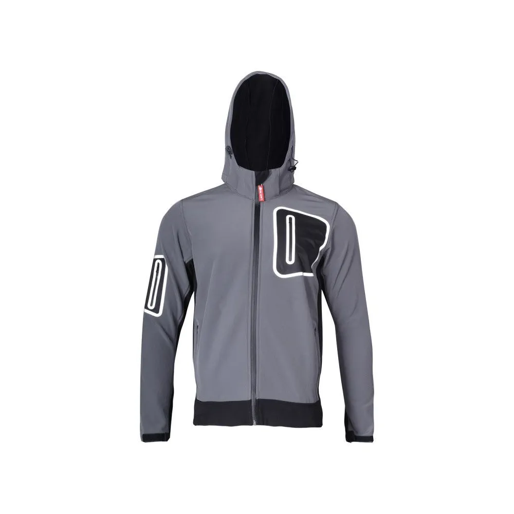 Jacheta elastica cu gluga / gri - xl