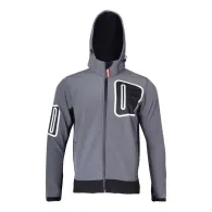 Jacheta elastica cu gluga / gri - l