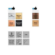 Freza cu 2 caneluri pentru adancime datron 0078810