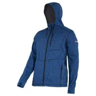 Jacheta cu imprimeu si gluga / albastru - m