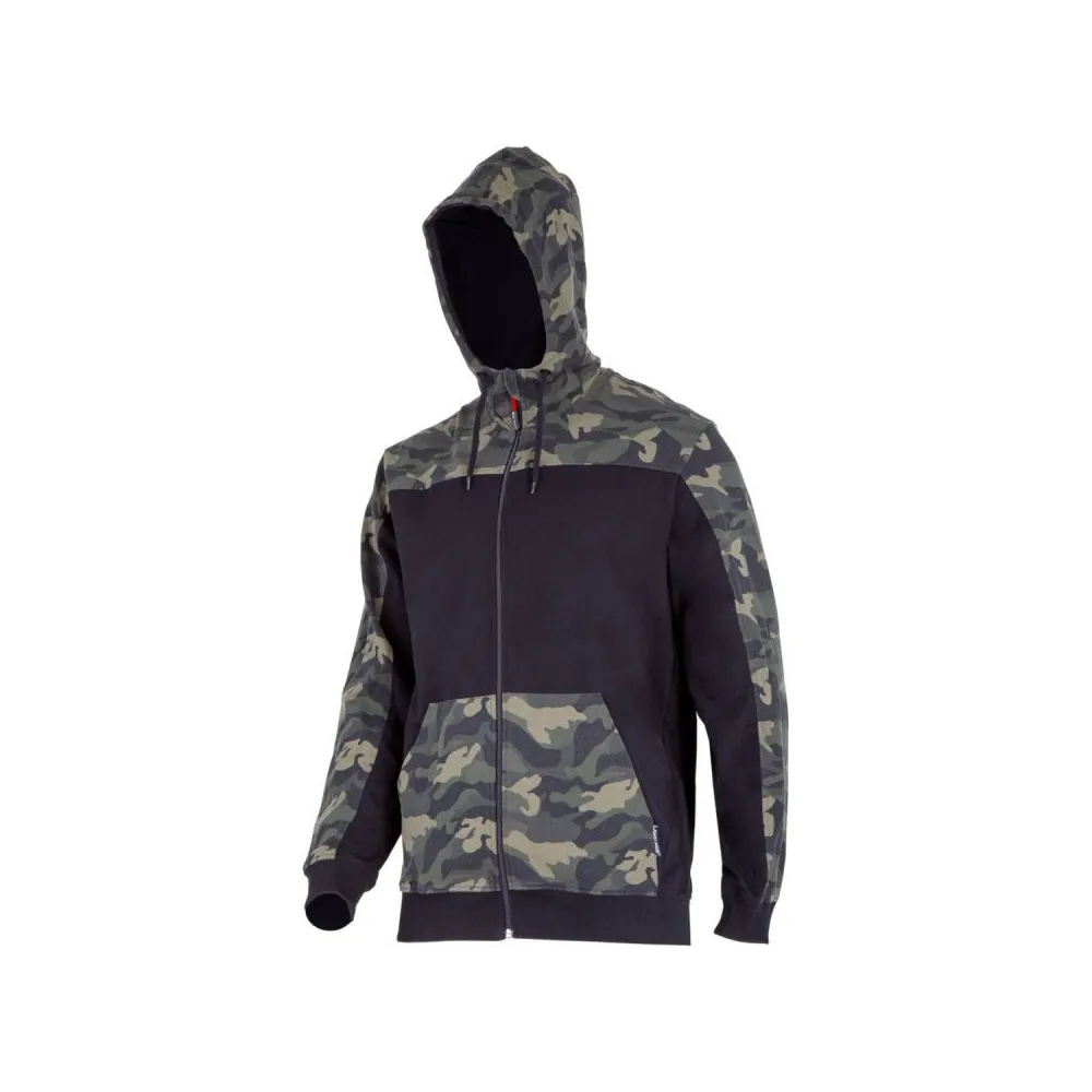 Jacheta hanorac cu gluga si fermoar / camuflaj - l