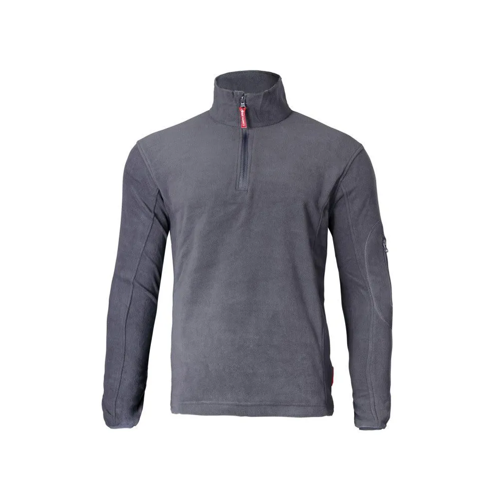 Jacheta polar cu fermoar scurt / gri - 3xl