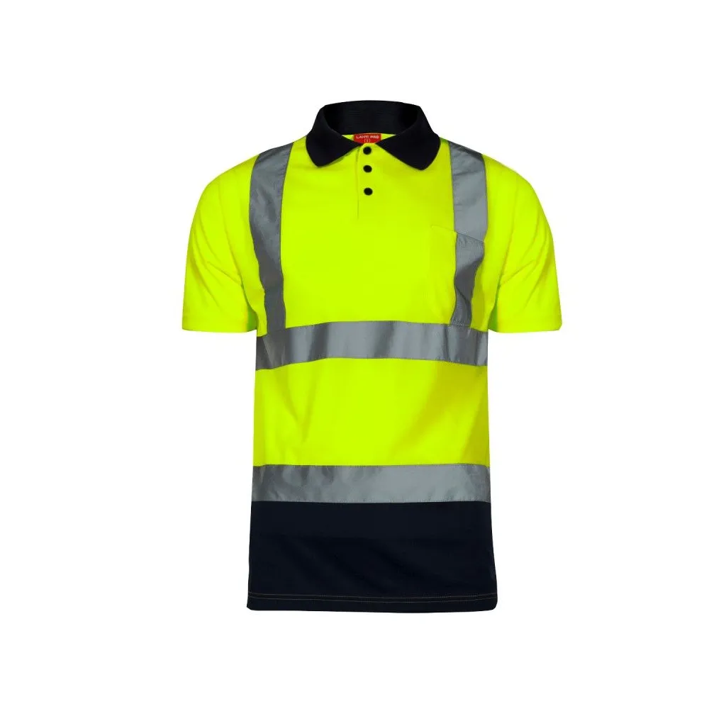 Tricou reflectorizant polo / verde - 2xl