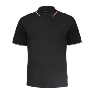 Tricou bumbac polo subtire / negru - m