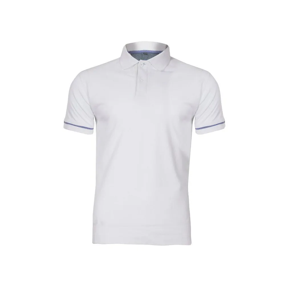 Tricou bumbac polo / alb - xl