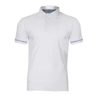 Tricou bumbac polo / alb - l