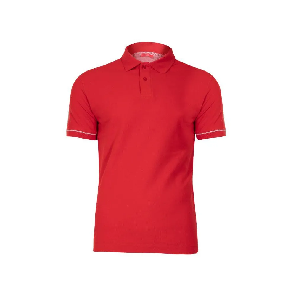 Tricou bumbac polo / rosu - l