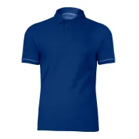 Tricou bumbac polo / albastru - l