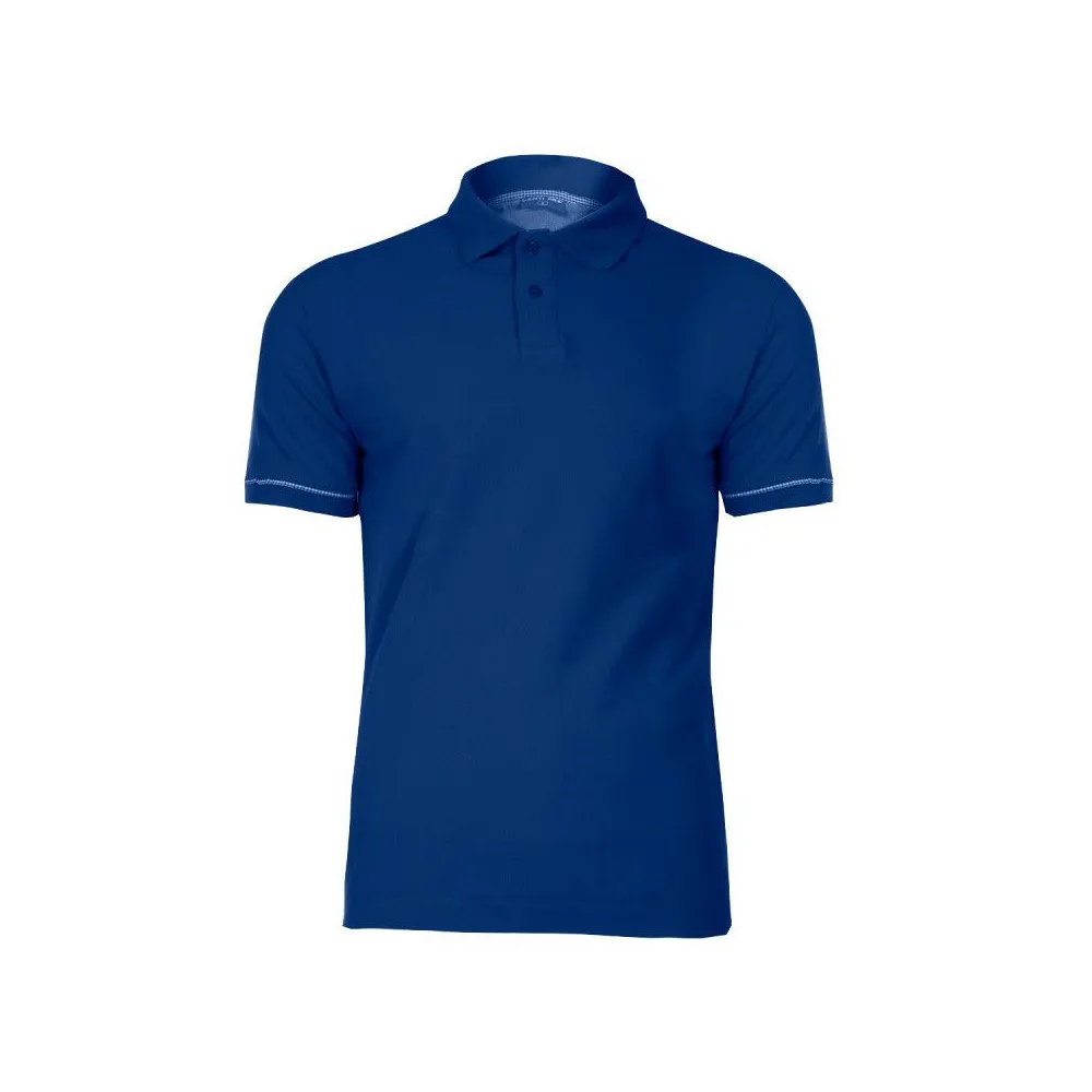 Tricou bumbac polo / albastru - s