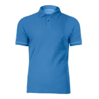 Tricou bumbac polo / turcoaz - l