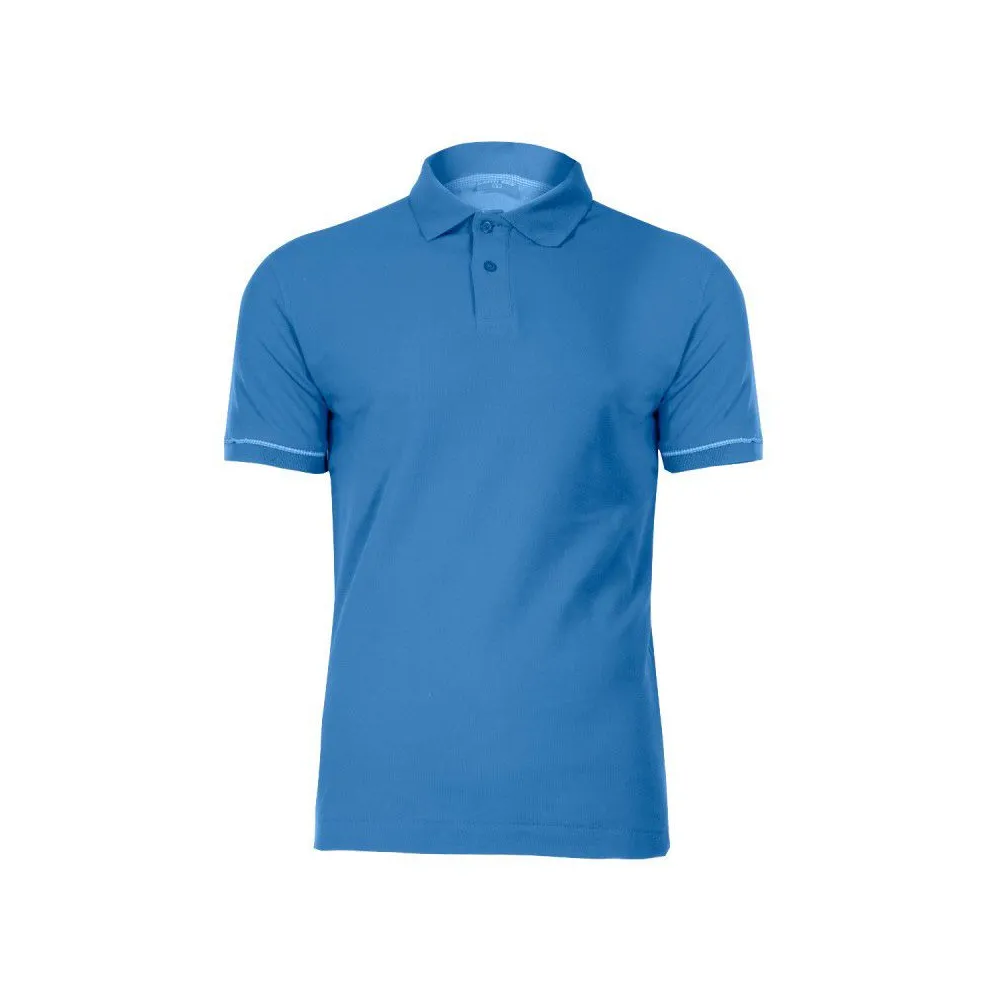 Tricou bumbac polo / turcoaz - l