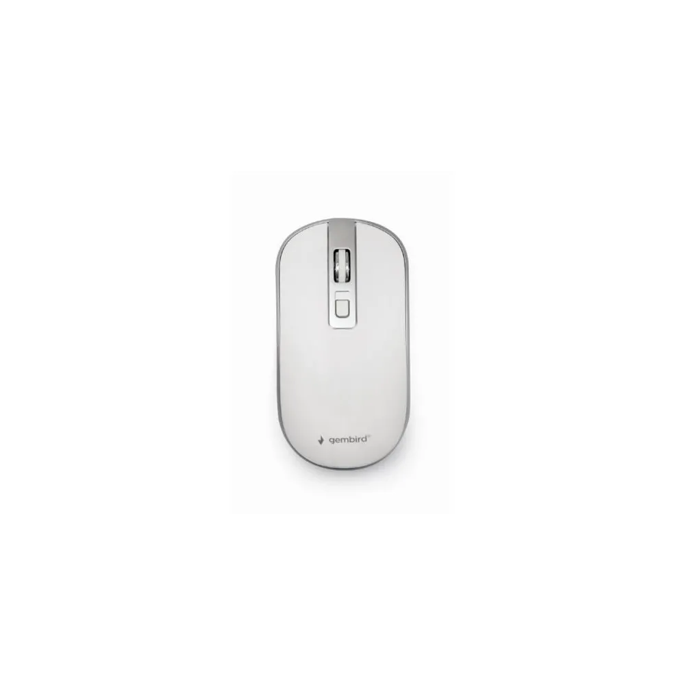 Mouse optic Gembird MUSW-4B-06-WS, USB Wireless, White-Silver