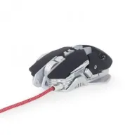 Mouse optic Gembird, MUSG-05, RGB LED, USB, Black-White