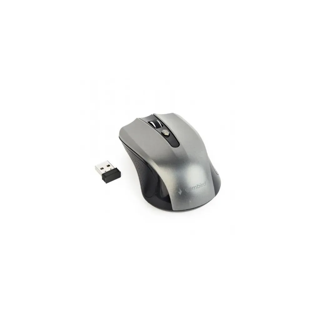 Mouse optic Gembird MUSW-4B-04-BG, USB Wireless, Black-Grey