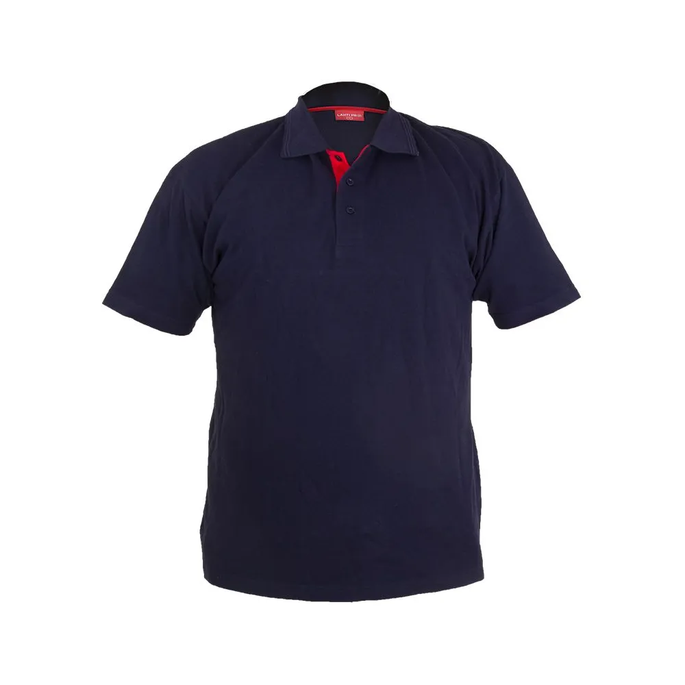 Tricou bumbac polo / albastru - m