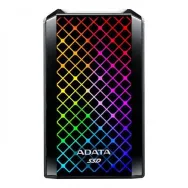 SSD extern A-Data SE900G, 512GB, USB 3.2- tip C, iluminare RGB, negru