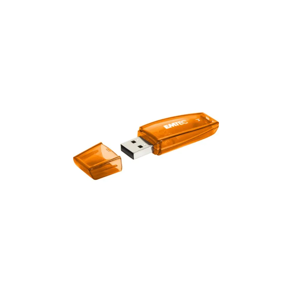 Stick memorie Emtec C410, 128GB, USB 2.0, Neon Orange