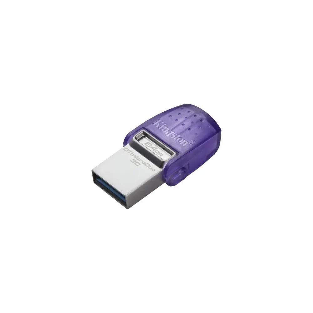 Memorie USB Kingston DataTraveler microDuo 3C, 64GB, USB-C/USB, Purple