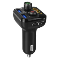 Modulator FM Bluetooth Tellur FMT-B8, USB, MicroSD, 2.4 A, ExtraBass, negru