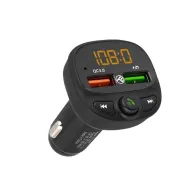 Modulator FM Bluetooth Tellur FMT-B7, USB, microSD, QC 3.0, Negru