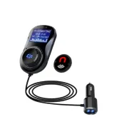 Modulator FM Tellur FMT-B4, bluetooth, microSD, USB QuickCharge 3.0, Negru